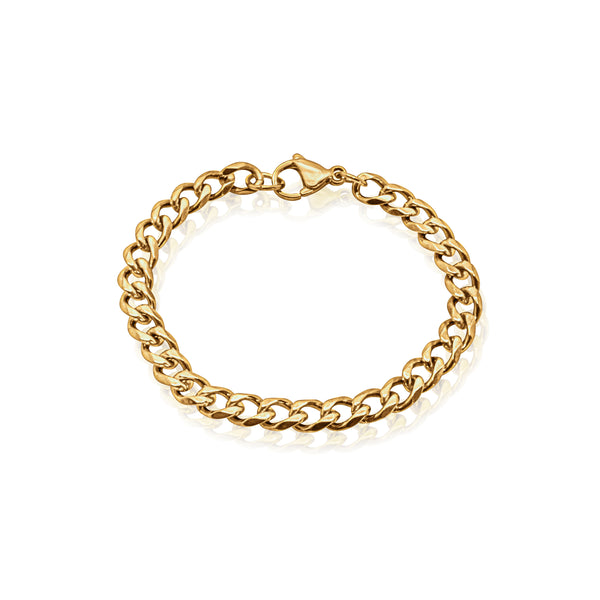 Unisex Curb Chain Bracelet (Various Widths)