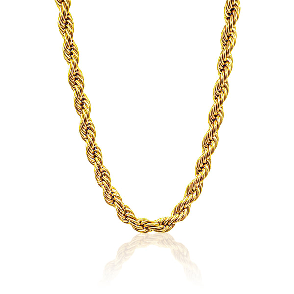 Experience the perfect fusion of durability and style with our Rope Chain Necklace. Crafted to withstand the elements, this necklace promises never-fading allure and waterproof resilience. Versatile enough for both men and women, it's the ideal accessory to elevate any outfit with its timeless charm and rugged elegance.