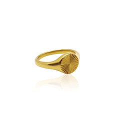 Introducing our Ray Textured Ring, a delicate yet captivating addition to your jewellery collection. Crafted with precision and finesse, this ring features intricate ray-like textures encircling a minimalist circle design, creating a subtle yet elegant statement piece suitable for any occasion. Elevate your style with this versatile accessory that effortlessly blends sophistication with a touch of modern flair.