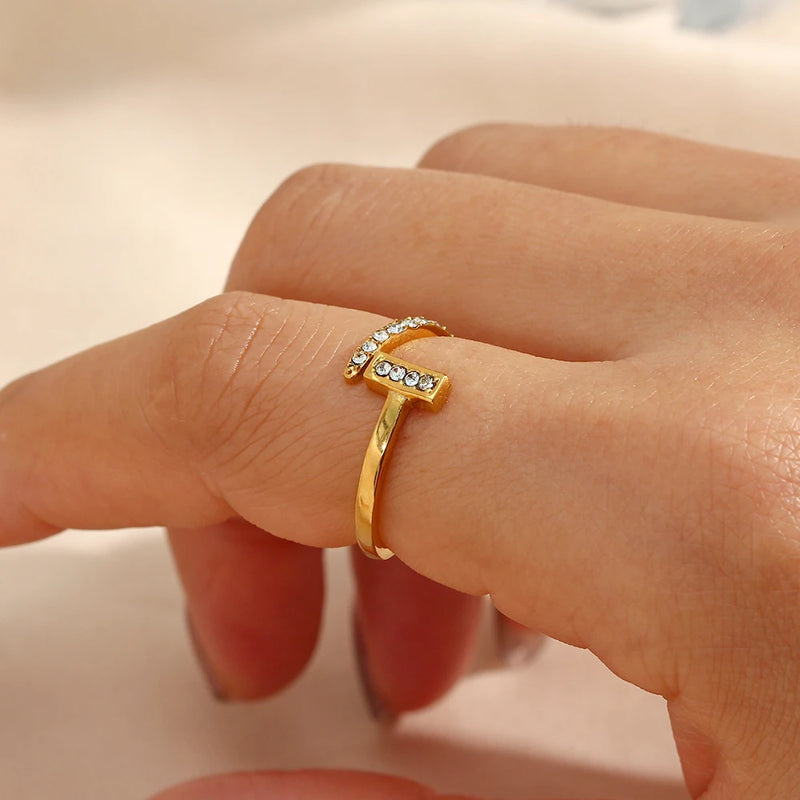 Adjustable CZ Ring