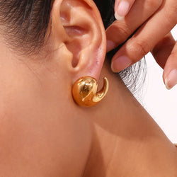 Whirlwind  Wave  Stud Earrings