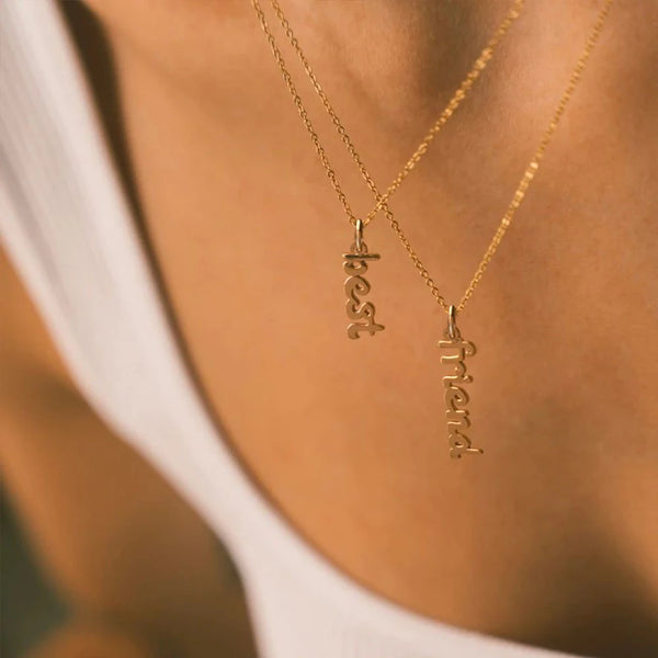 Vertical Name Necklace