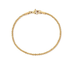 Unisex Sparkling Gypsophila Bracelet (Gold) - LOVE LINK LDN