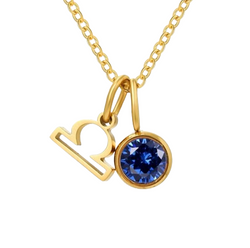 Zodiac Birthstone Necklace