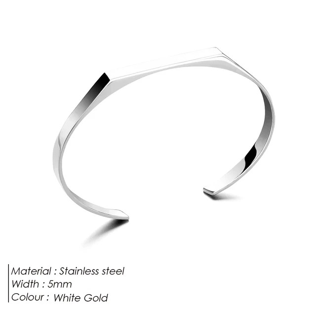 Men's Minimal Open Gaze Cuff