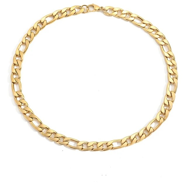 Unisex Figaro Chain Bracelet (Various Widths)