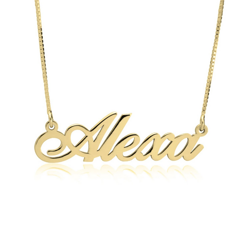 Discover sophistication with our Box Chain Name Necklace, a chic accessory that exudes elegance and individuality. Crafted with precision and care, this necklace features your chosen name delicately placed on a sleek box chain, creating a stunning centrepiece that complements any ensemble. Elevate your style and make a statement with this personalised necklace, perfect for everyday wear or special occasions.