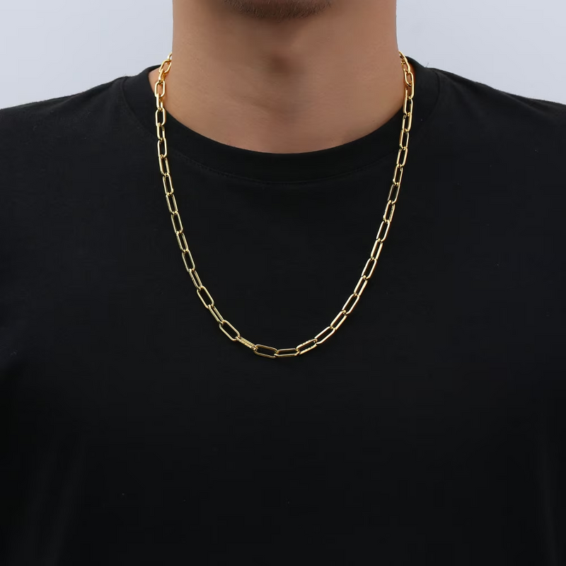 Unisex Paperclip Chain Necklace - LOVE LINK LDN